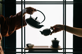 A calming tea ritual