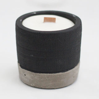 Brandy Butter - Wooden Wick Concrete Candle - Quiet Rituals