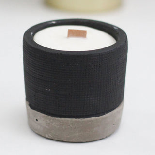 Brandy Butter - Wooden Wick Concrete Candle - Quiet Rituals