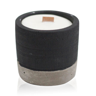 Brandy Butter - Wooden Wick Concrete Candle - Quiet Rituals