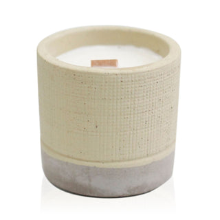 Coffee in the Club - Wooden Wick Concrete Candle - Quiet Rituals