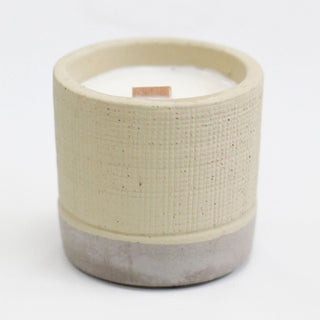 Coffee in the Club - Wooden Wick Concrete Candle - Quiet Rituals