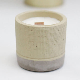 Coffee in the Club - Wooden Wick Concrete Candle - Quiet Rituals
