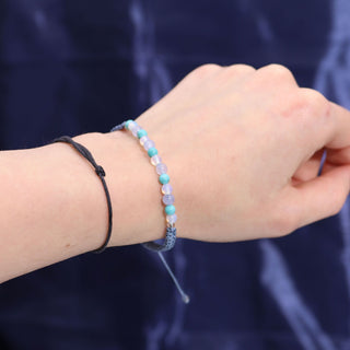 Pisces - Zodiac Crystal Candle with Gemstone Bracelet - Quiet Rituals