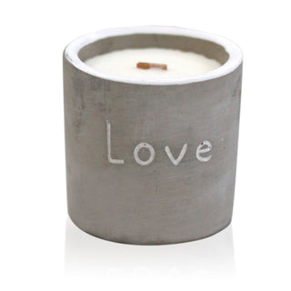 Purple Fig & Cassis - Wooden Wick Concrete Candle - Quiet Rituals
