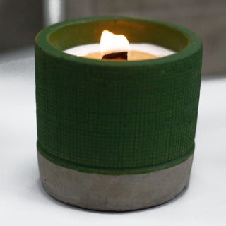 Sea Moss & Herbs - Wooden Wick Concrete Candle - Quiet Rituals