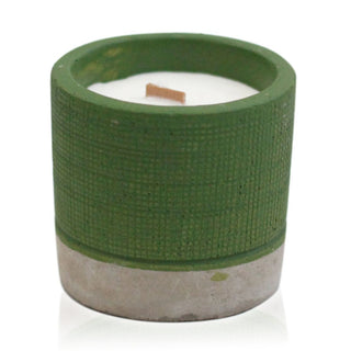 Sea Moss & Herbs - Wooden Wick Concrete Candle - Quiet Rituals